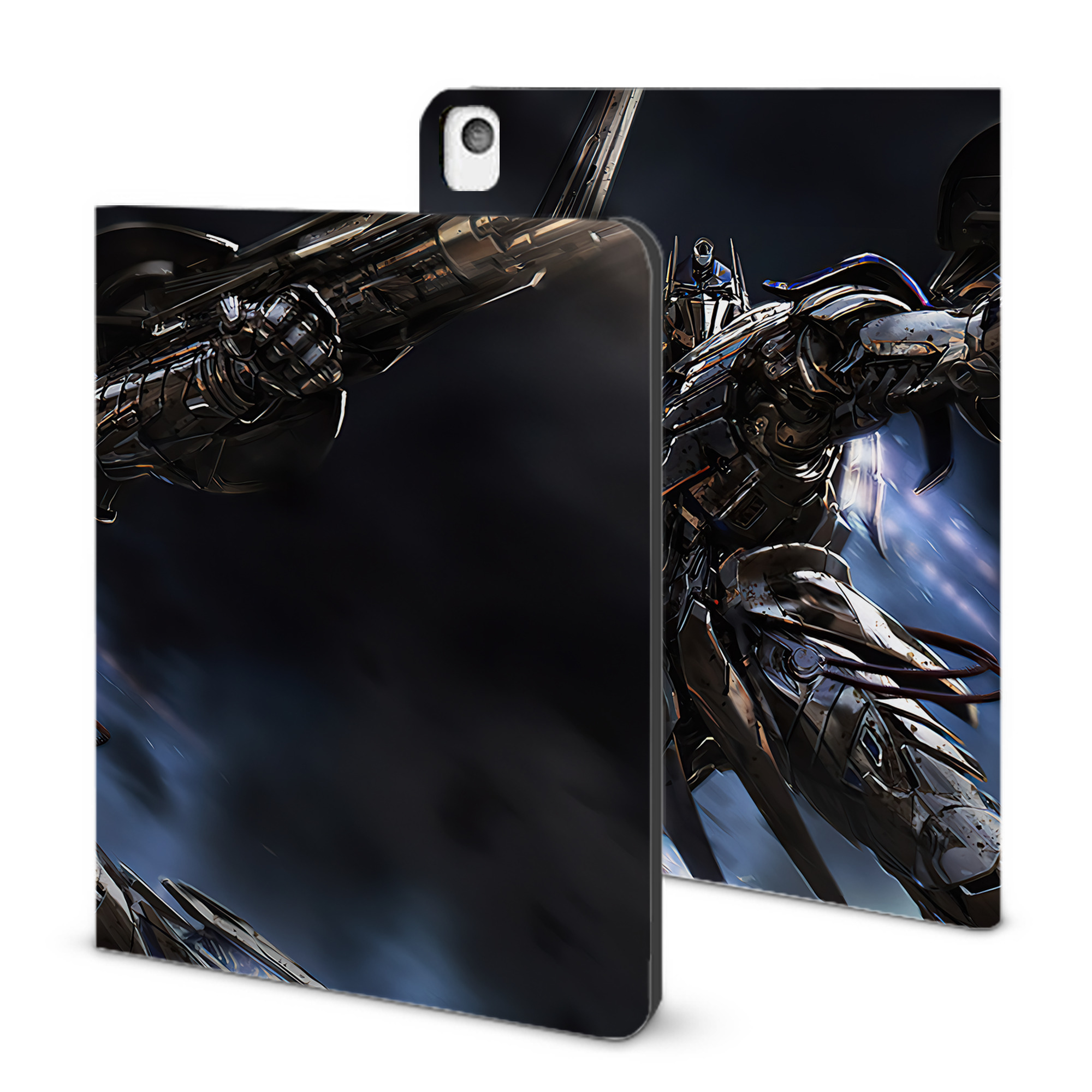 （画像用） Transformers トランスフォーマー IPadケース ペンホルダー付き ブックスタイルデザイン